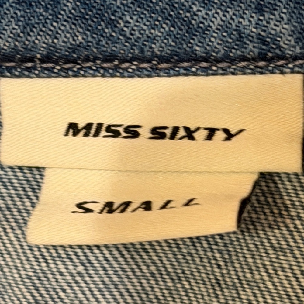 Miss Sixty Angel Collection Playsuit rare Y2K vintage romper embellished Small - Picture 9 of 12